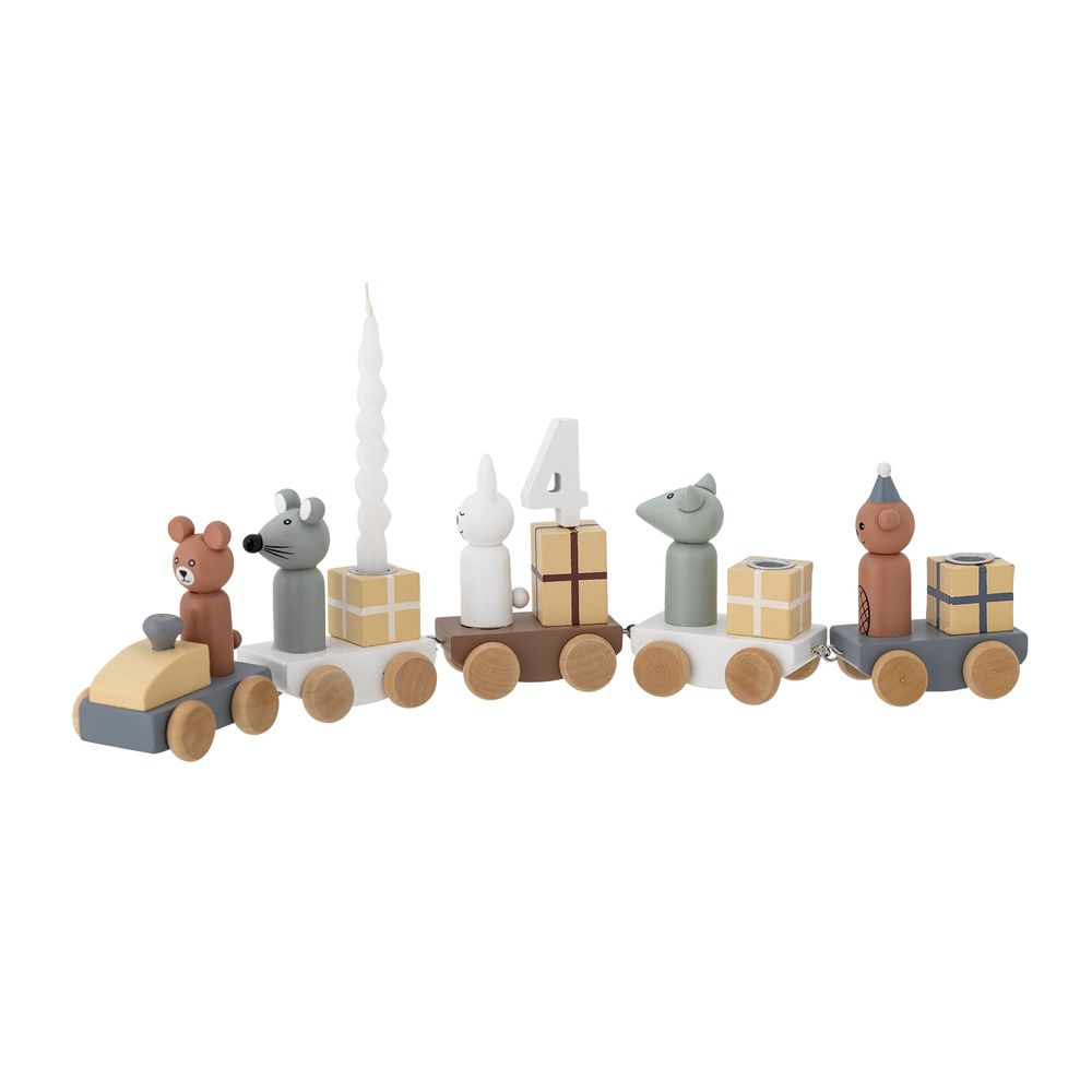 Decorative objects - Junaid Birthday Decoration, Brown, MDF - BLOOMINGVILLE MINI