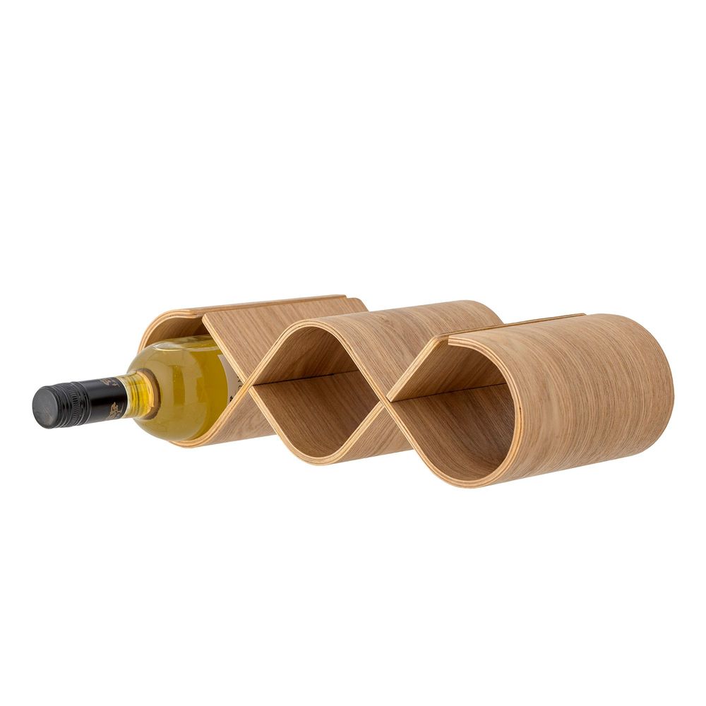 Accessoires pour le vin - Bosse Casier à vin, Nature, Chêne - BLOOMINGVILLE