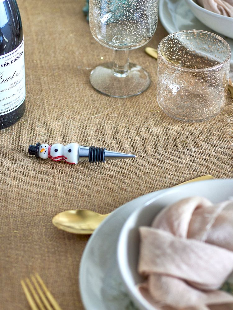Accessoires pour le vin - Lynn Bouchon à vin, Blanc, Verre - BLOOMINGVILLE MULTIBRAND HOUSE
