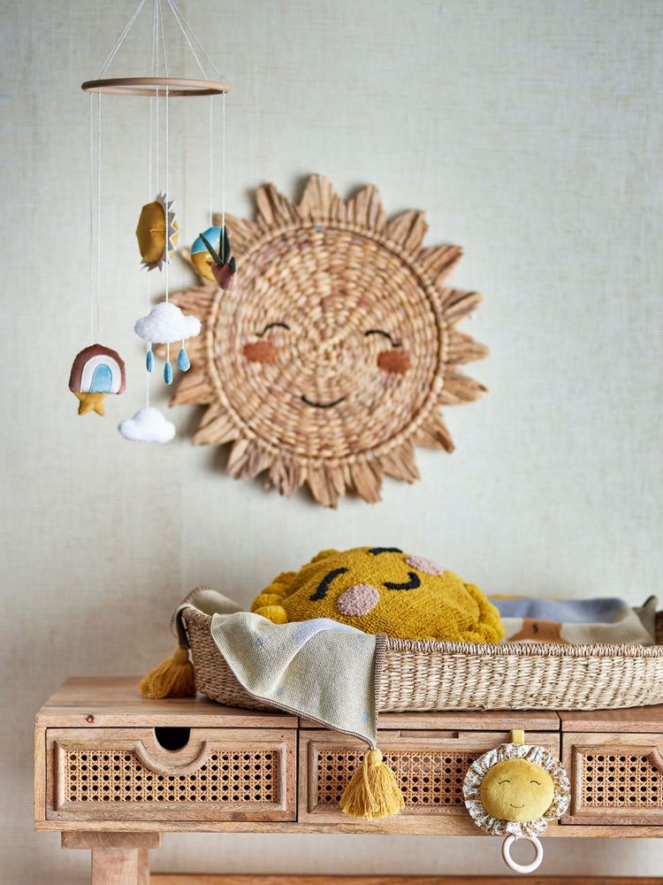 Accessoires pour puériculture - Clemme Matelas à langer, Nature, Herbier marin - BLOOMINGVILLE MINI