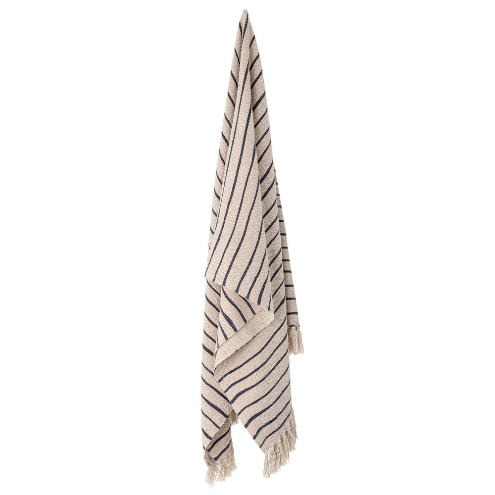 Throw blankets - Eia Throw, Nature, Recycled Cotton - BLOOMINGVILLE MULTIBRAND HOUSE