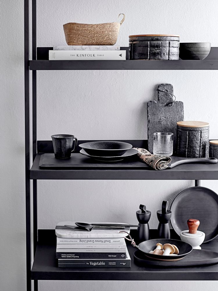 Couverts & ustensiles de cuisine - Hanif Salt & Pepper Mill, Noir, Bois d'hévéa Set - BLOOMINGVILLE MULTIBRAND HOUSE