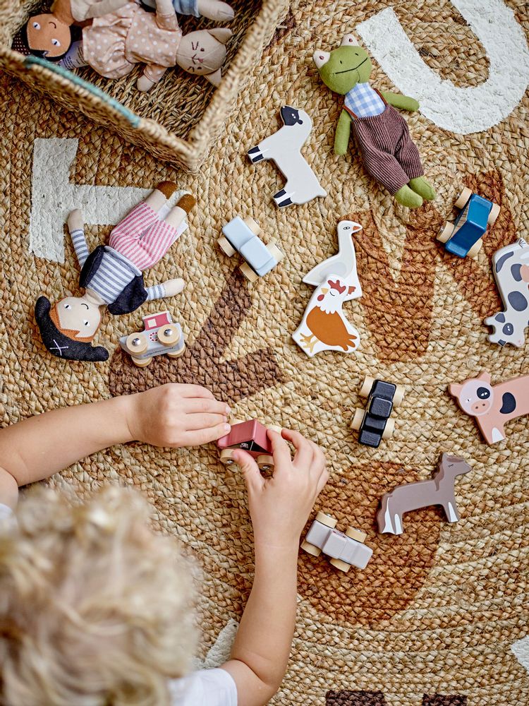 Jouets enfants - Animal friends Poupée, Jaune, Coton Set of 3 - BLOOMINGVILLE MINI