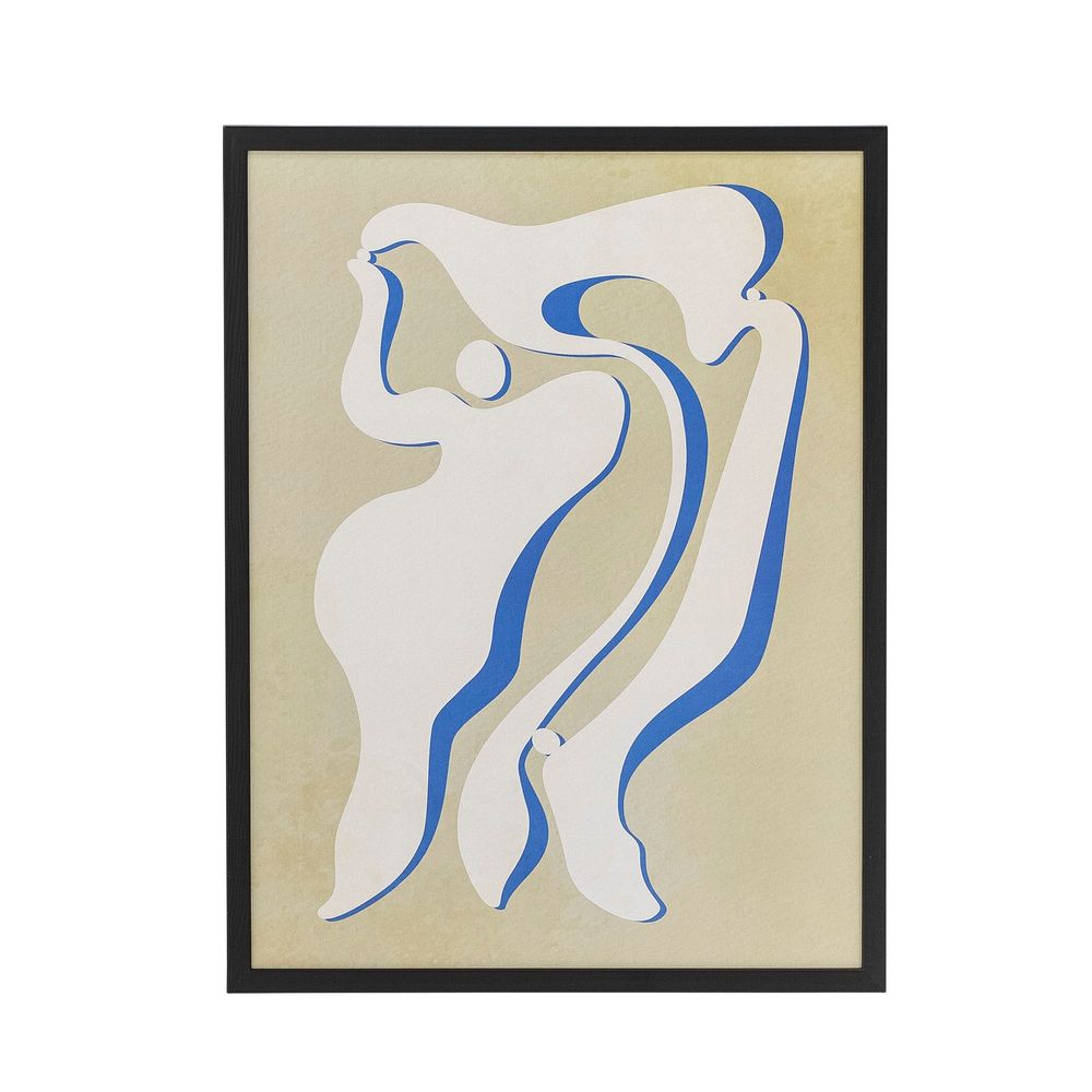 Other wall decoration - Lorenza Illustration w/ Frame, Black, Pine - BLOOMINGVILLE MULTIBRAND HOUSE