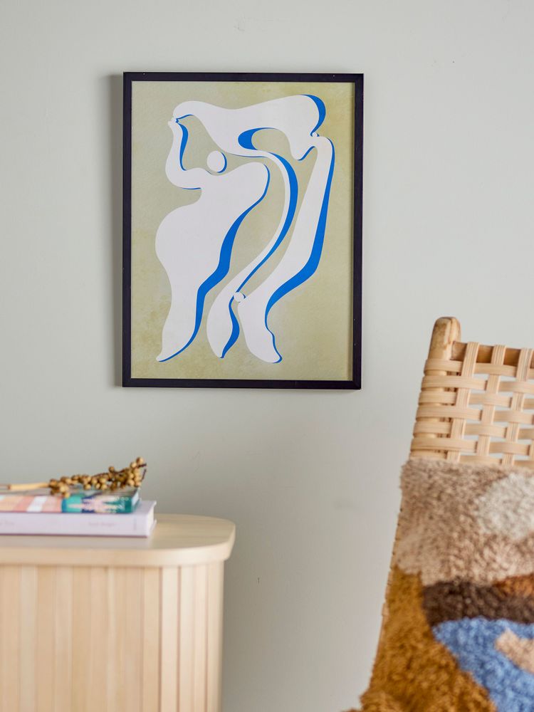 Other wall decoration - Lorenza Illustration w/ Frame, Black, Pine - BLOOMINGVILLE MULTIBRAND HOUSE