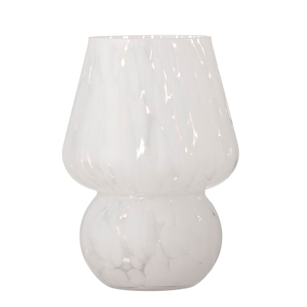 Vases - Halim Vase, Blanc, Verre - BLOOMINGVILLE MULTIBRAND HOUSE