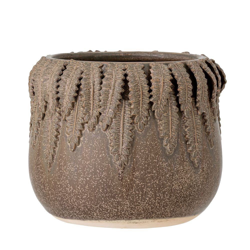 Flower pots - Eloi Flowerpot, Brown, Stoneware - CREATIVE COLLECTION