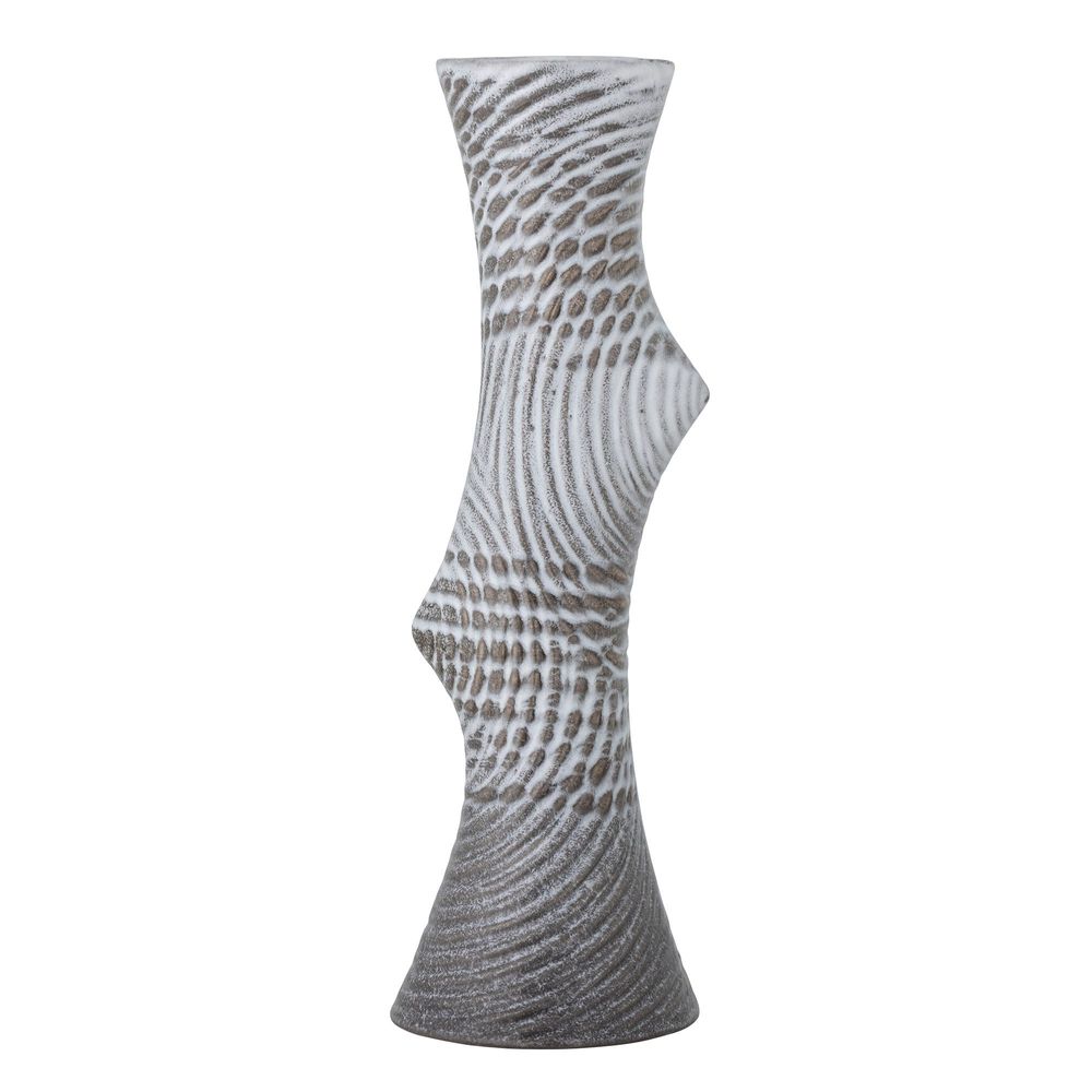 Vases - Raheem Vase, Grey, Stoneware - BLOOMINGVILLE MULTIBRAND HOUSE