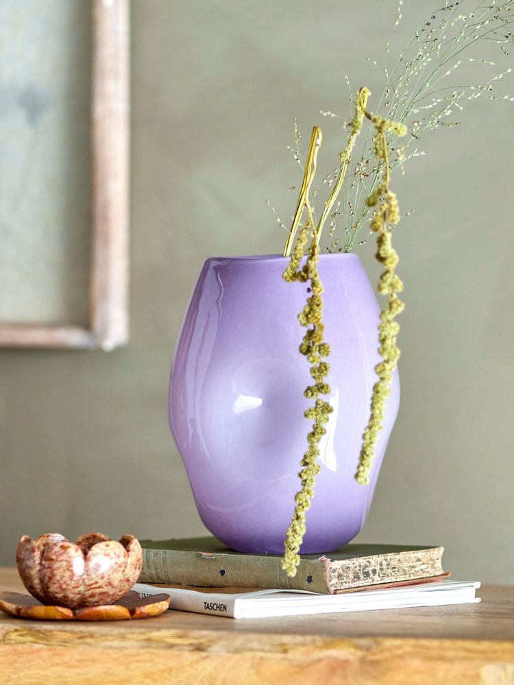 Vases - Lilac Vase, Purple, Glass  - CREATIVE COLLECTION