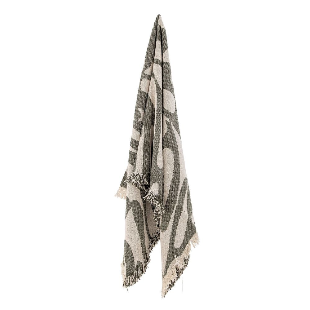Plaids - Alk Plaid, Verte, Coton recyclé - BLOOMINGVILLE MULTIBRAND HOUSE