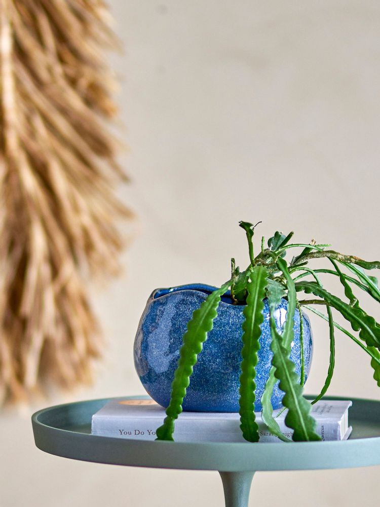 Pots de fleurs - Pennie Pot de fleurs, Blue, Grès - BLOOMINGVILLE MULTIBRAND HOUSE