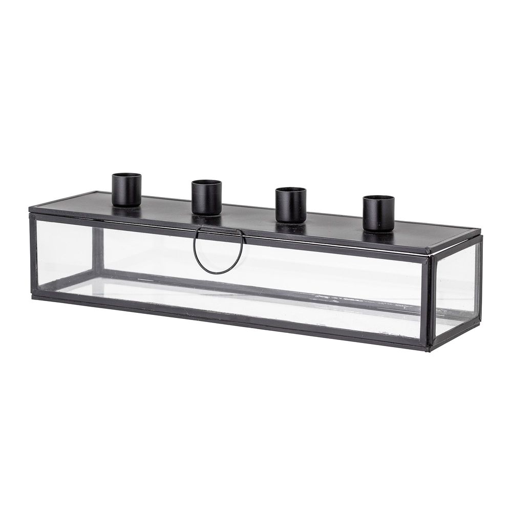 Bougeoirs et photophores - Pelo Bougeoir, Noir, Verre - BLOOMINGVILLE MULTIBRAND HOUSE