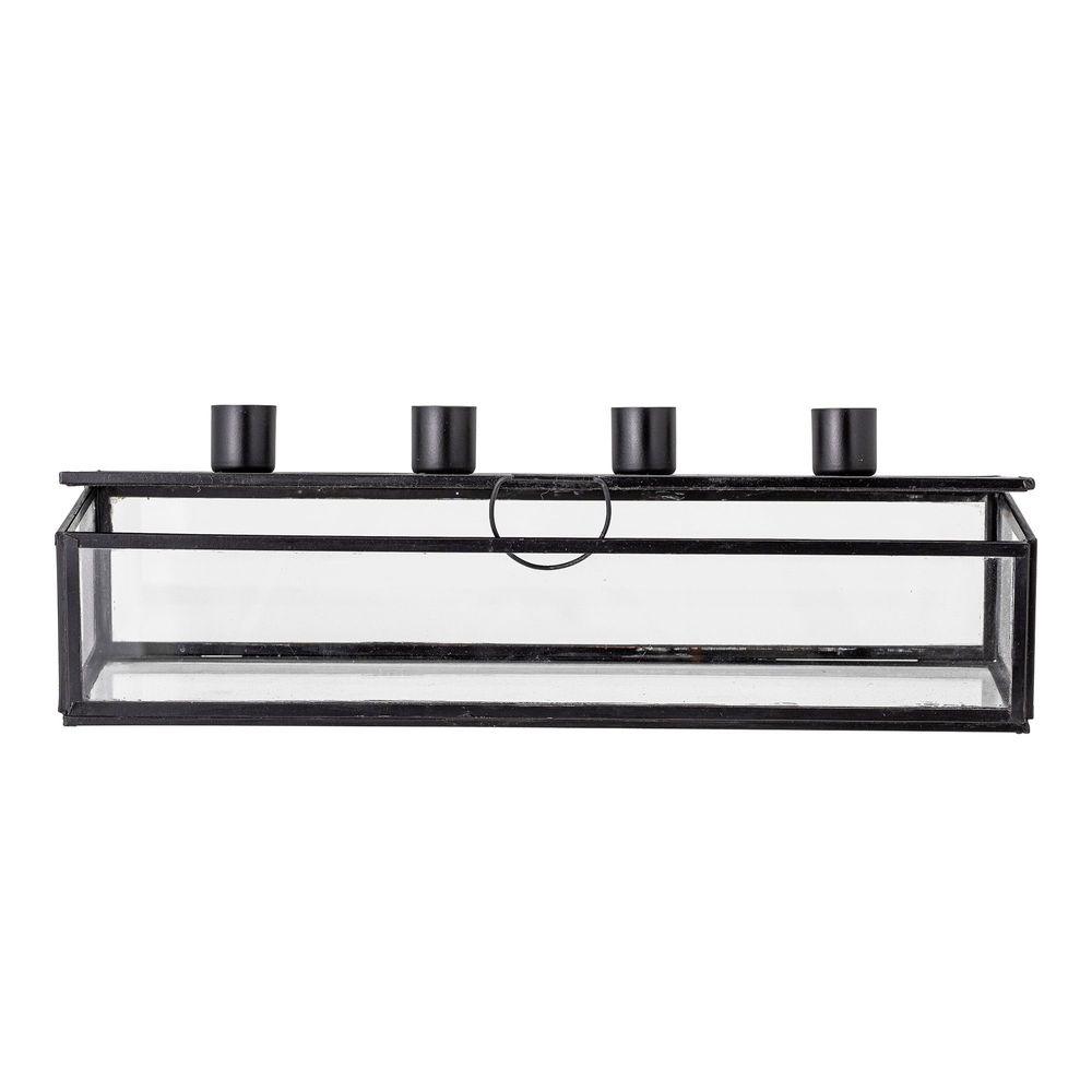 Bougeoirs et photophores - Pelo Bougeoir, Noir, Verre - BLOOMINGVILLE MULTIBRAND HOUSE