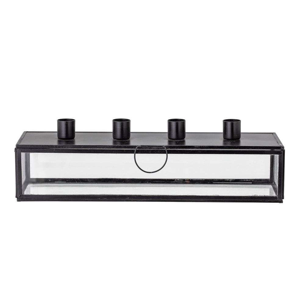 Bougeoirs et photophores - Pelo Bougeoir, Noir, Verre - BLOOMINGVILLE MULTIBRAND HOUSE