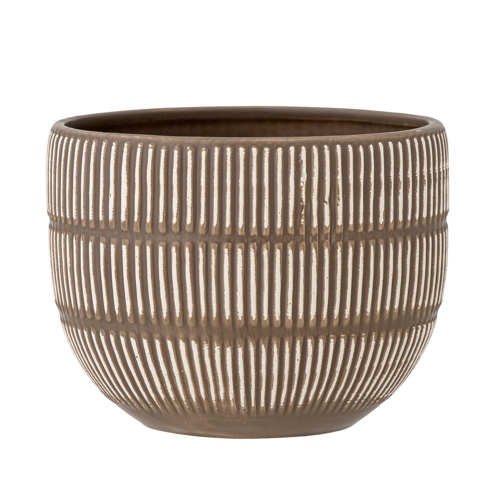 Flower pots - Aiva Flowerpot, Brown, Stoneware - CREATIVE COLLECTION