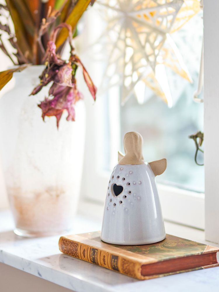 Decorative objects - Ruth Deco w/Light, White, Stoneware - BLOOMINGVILLE MULTIBRAND HOUSE