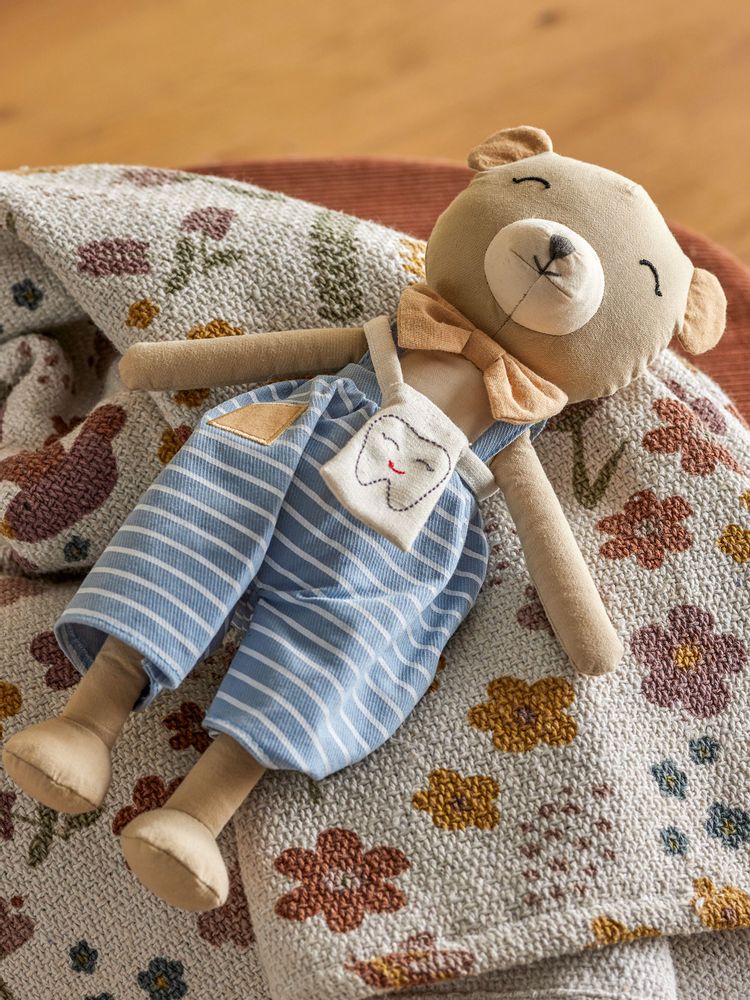 Toys - Teddie Tooth Fairy, Blue, Polyester - BLOOMINGVILLE MINI