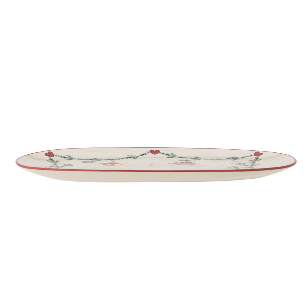 Kitchen utensils - Yule Serving Plate, Nature, Stoneware - BLOOMINGVILLE MULTIBRAND HOUSE