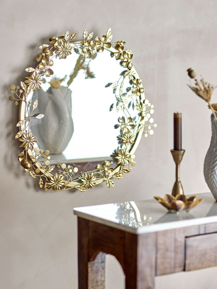 Miroirs - Jenne Miroir mural, Or, Métal  - CREATIVE COLLECTION