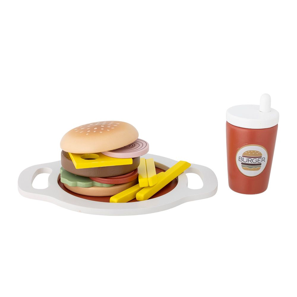 Toys - Jools Play Set, Food, Brown, FSC®100%, MDF Set of 13 - BLOOMINGVILLE MINI