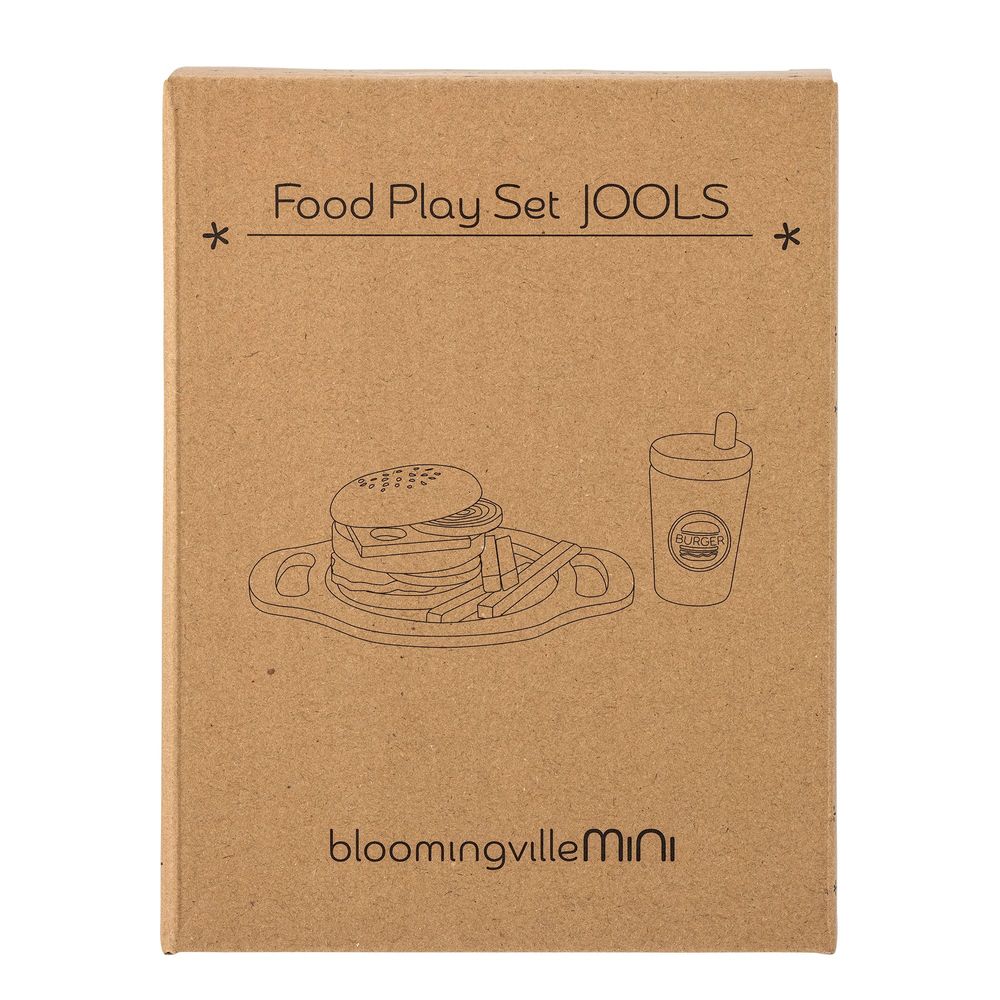 Toys - Jools Play Set, Food, Brown, FSC®100%, MDF Set of 13 - BLOOMINGVILLE MINI