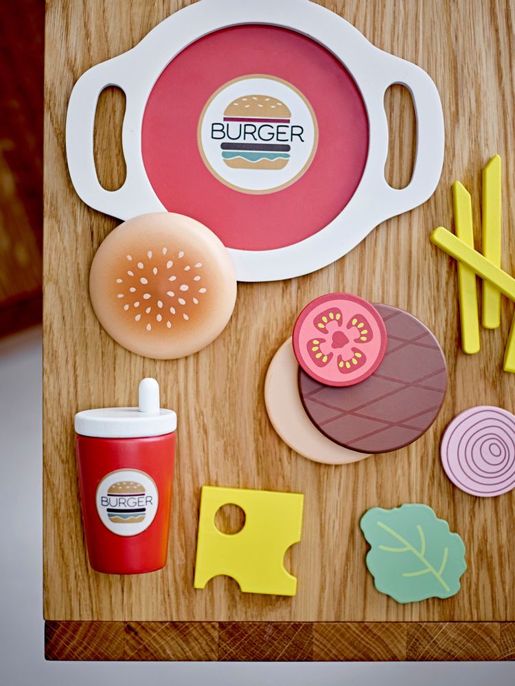 Toys - Jools Play Set, Food, Brown, FSC®100%, MDF Set of 13 - BLOOMINGVILLE MINI