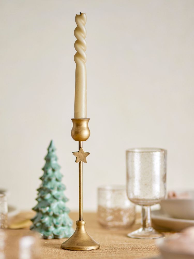 Candlesticks and candle holders - Eloy Candle Holder, Gold, Metal  - BLOOMINGVILLE MULTIBRAND HOUSE