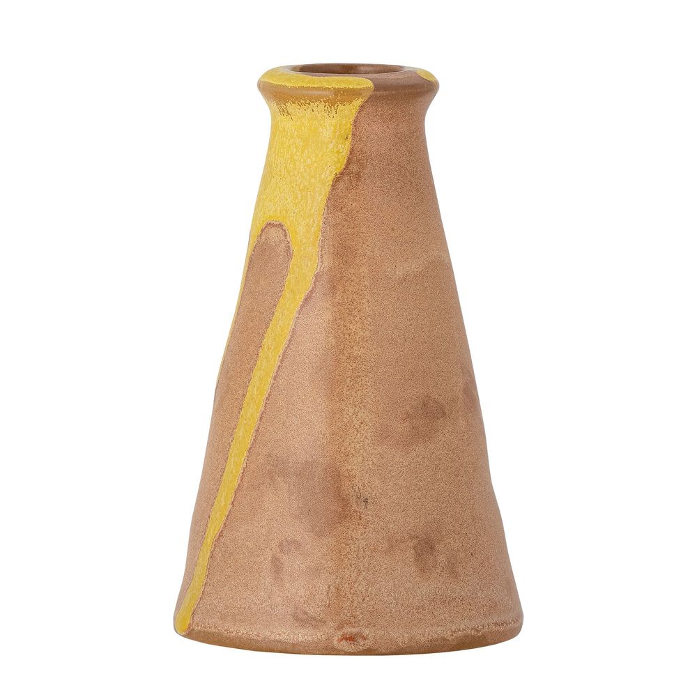 Bougeoirs et photophores - Savitri Bougeoir, Jaune, Grès - BLOOMINGVILLE MULTIBRAND HOUSE