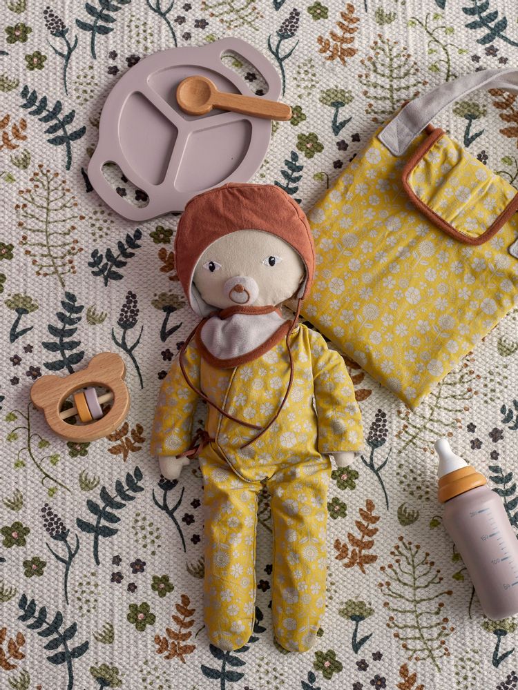 Jouets enfants - Riina Set de jeu, Bébé, Gris, FSC®100%, Beech Set of 4 - BLOOMINGVILLE MINI