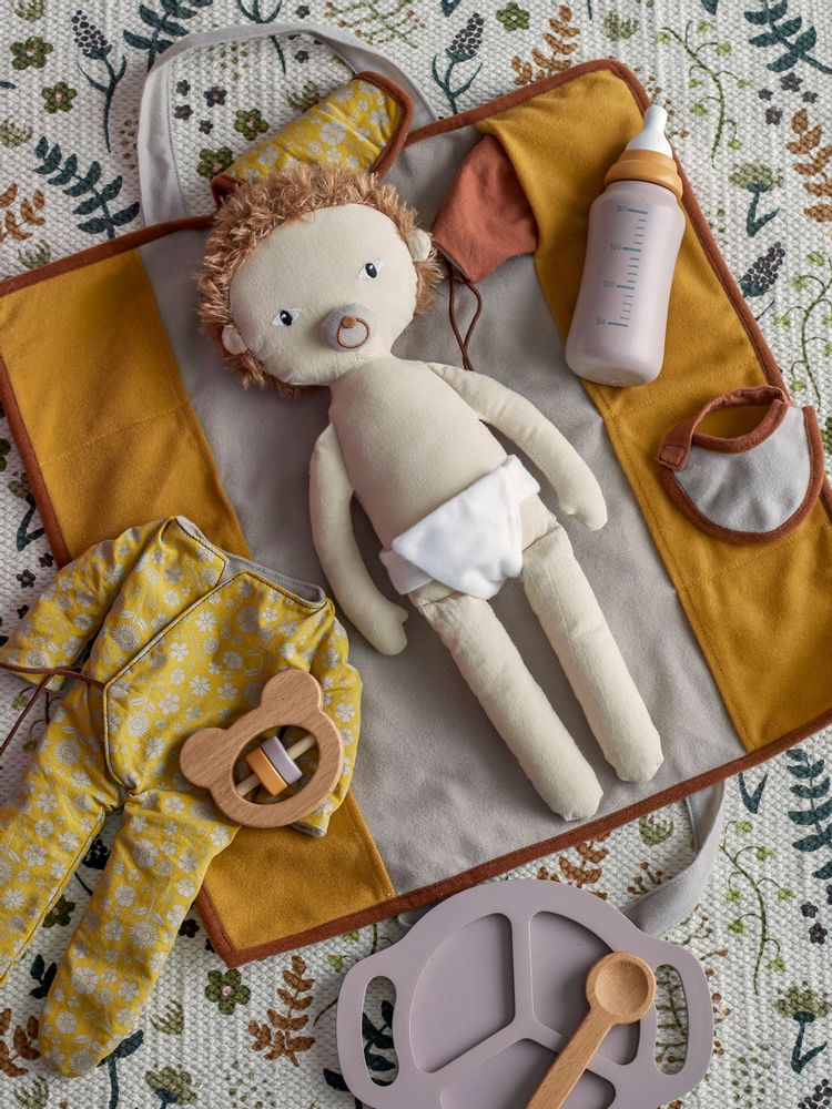 Jouets enfants - Riina Set de jeu, Bébé, Gris, FSC®100%, Beech Set of 4 - BLOOMINGVILLE MINI