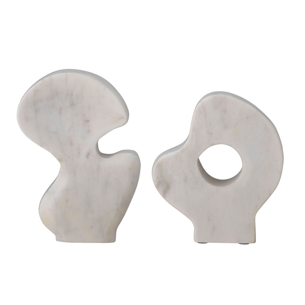 Objets de décoration - Laki Déco, Blanc, Marbre Set of 2 - BLOOMINGVILLE MULTIBRAND HOUSE