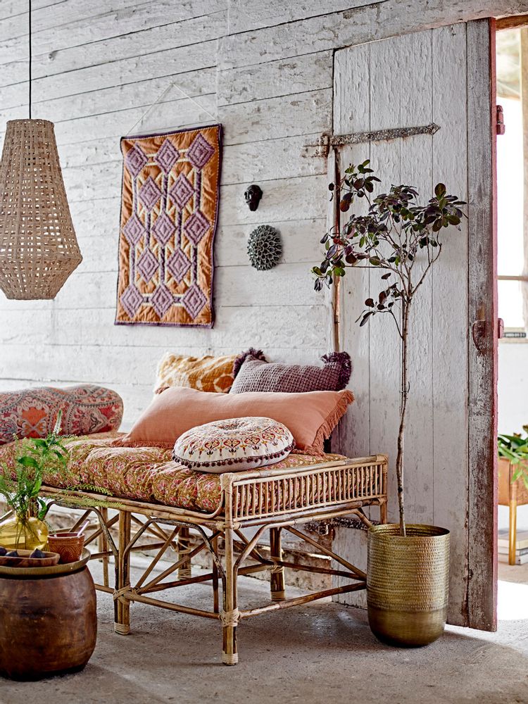 Coussins - Efie Coussin, Marron, Coton - BLOOMINGVILLE MULTIBRAND HOUSE