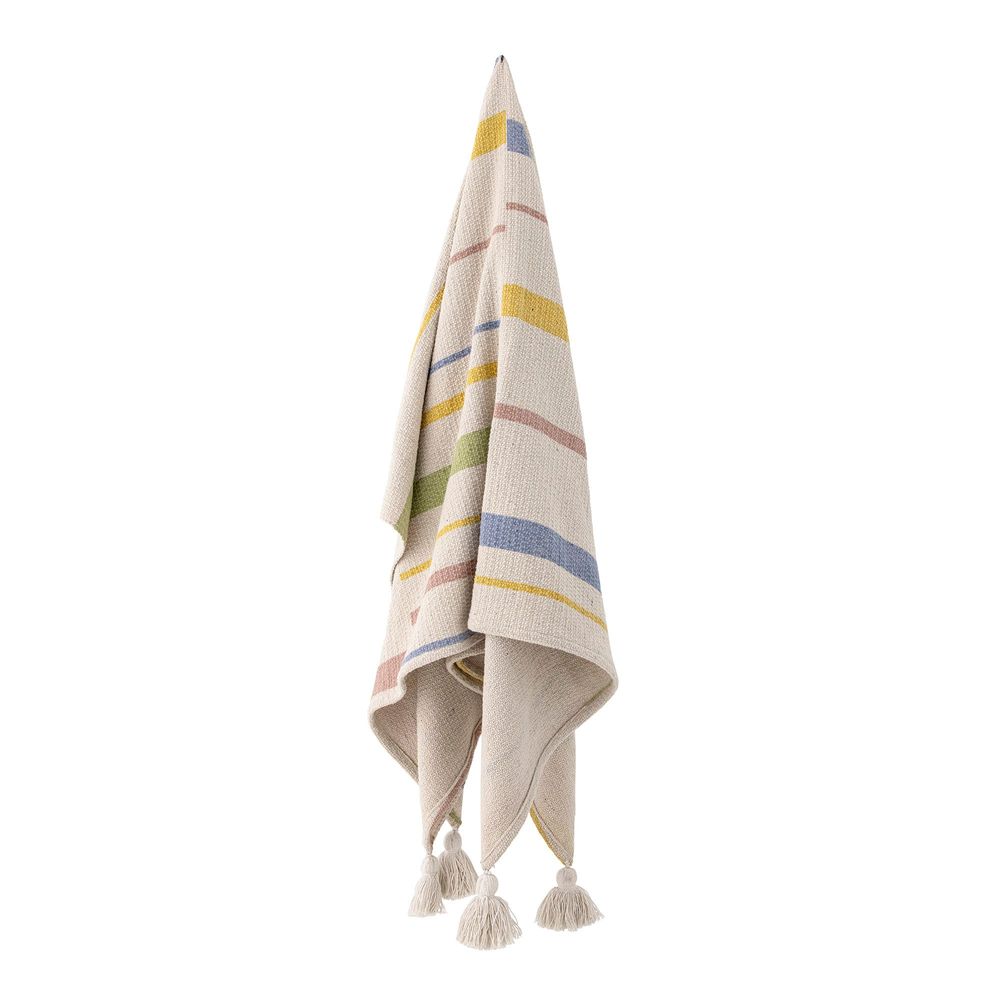 Plaids - Pontino Plaid, Nature, Coton recyclé - BLOOMINGVILLE MULTIBRAND HOUSE