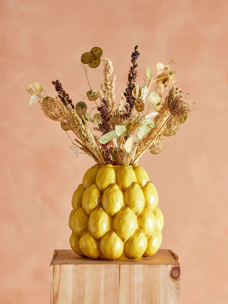 Vases - Limone Vase, Jaune, Grès - CREATIVE COLLECTION