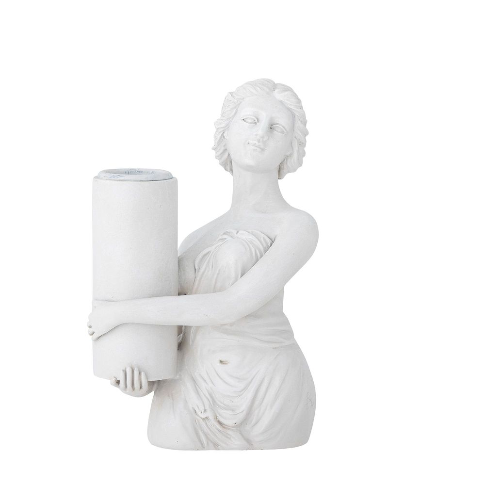 Candlesticks and candle holders - Medea Candle Holder, White, Polyresin - CREATIVE COLLECTION