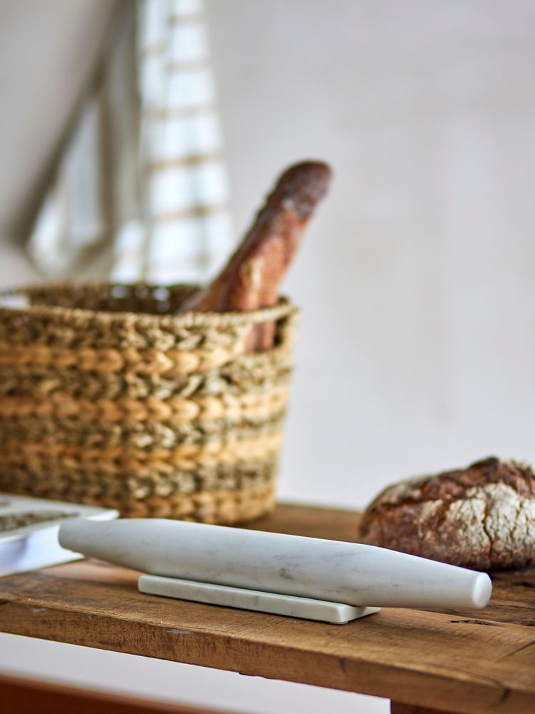 Kitchen utensils - Filippa Rolling Pin, White, Marble  - CREATIVE COLLECTION