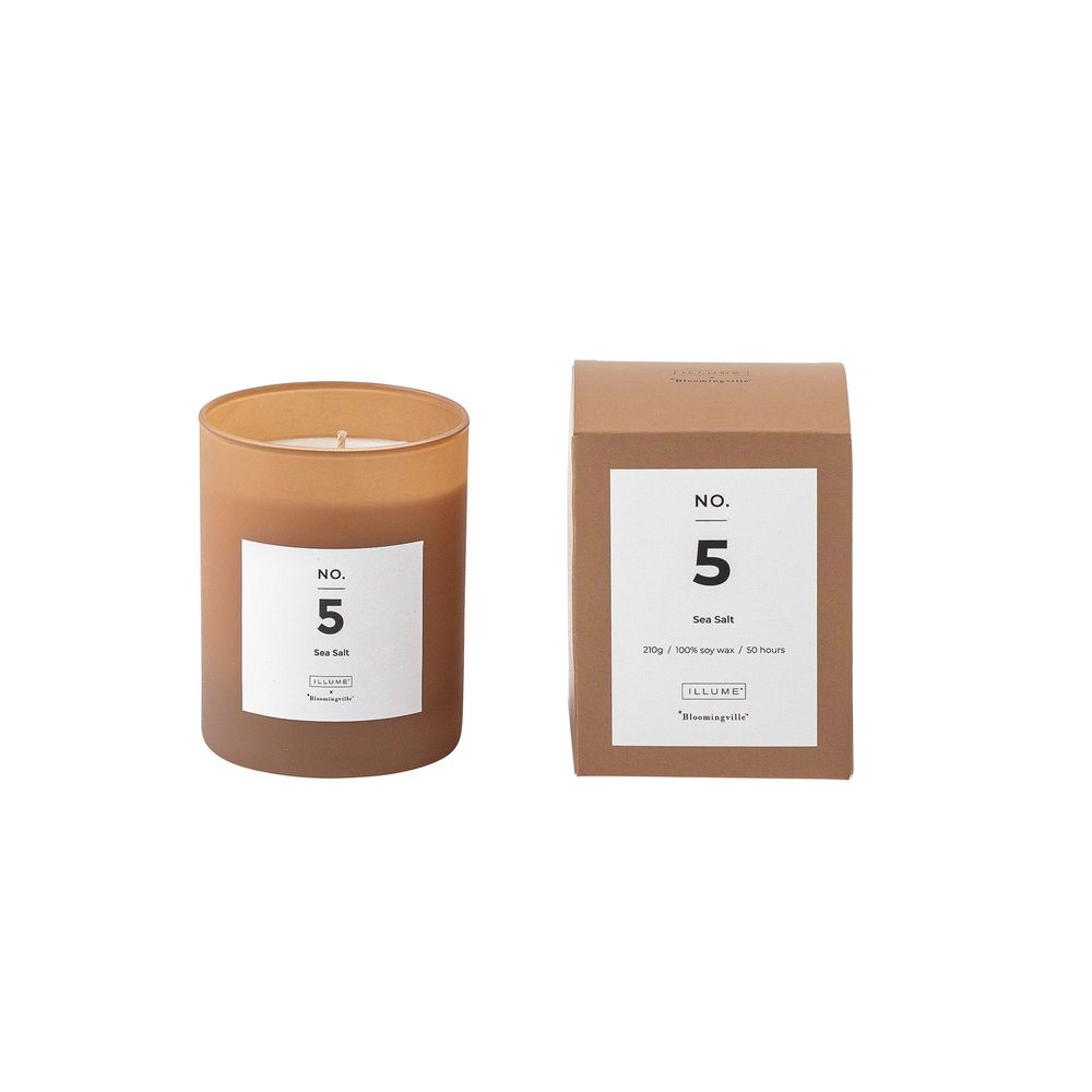Bougies - NO. 5 - Sea Salt Bougie parfumée, Marron, Cire naturelle - ILLUME X BLOOMINGVILLE