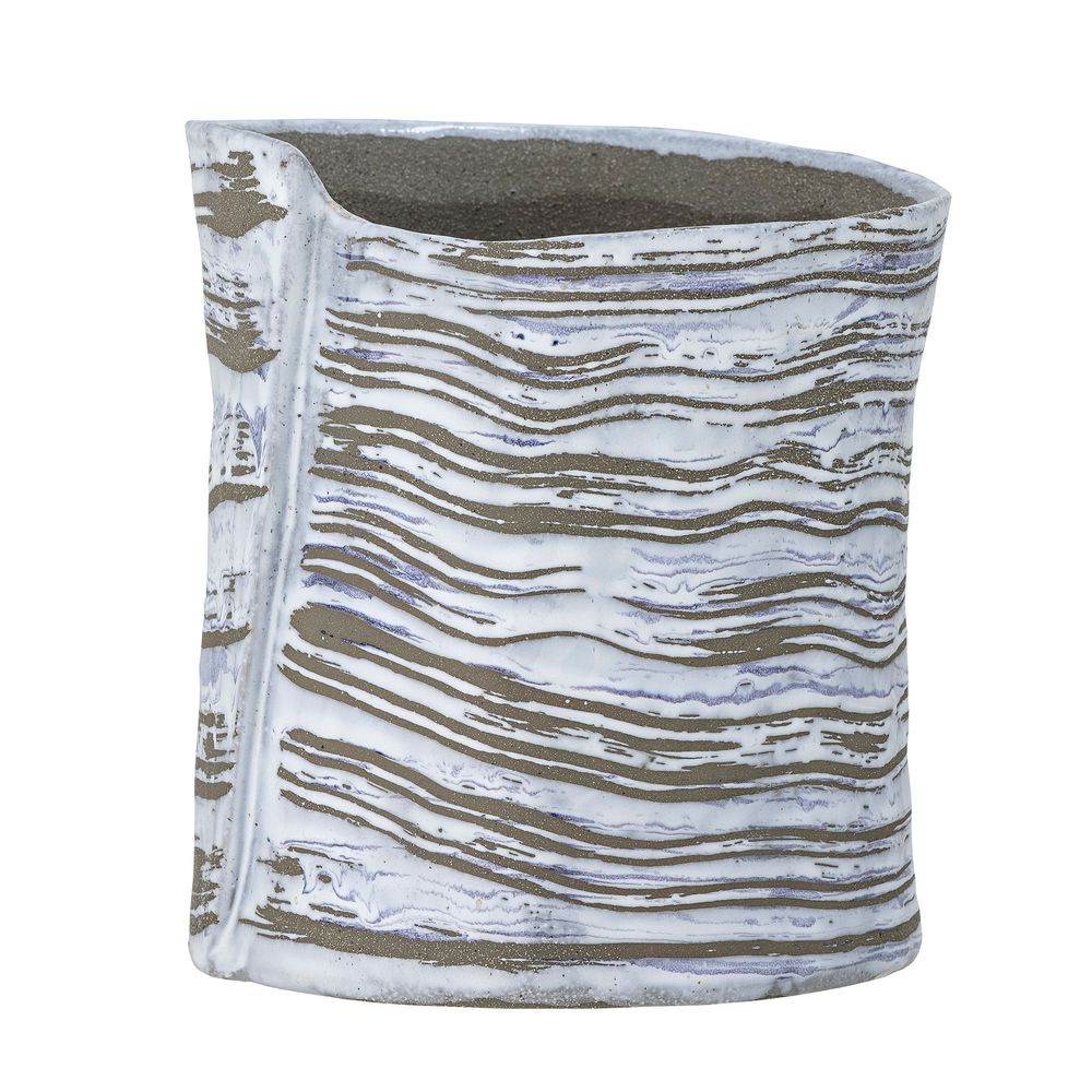 Pots de fleurs - Adelle Pot de fleurs, Gris, Grès - BLOOMINGVILLE MULTIBRAND HOUSE