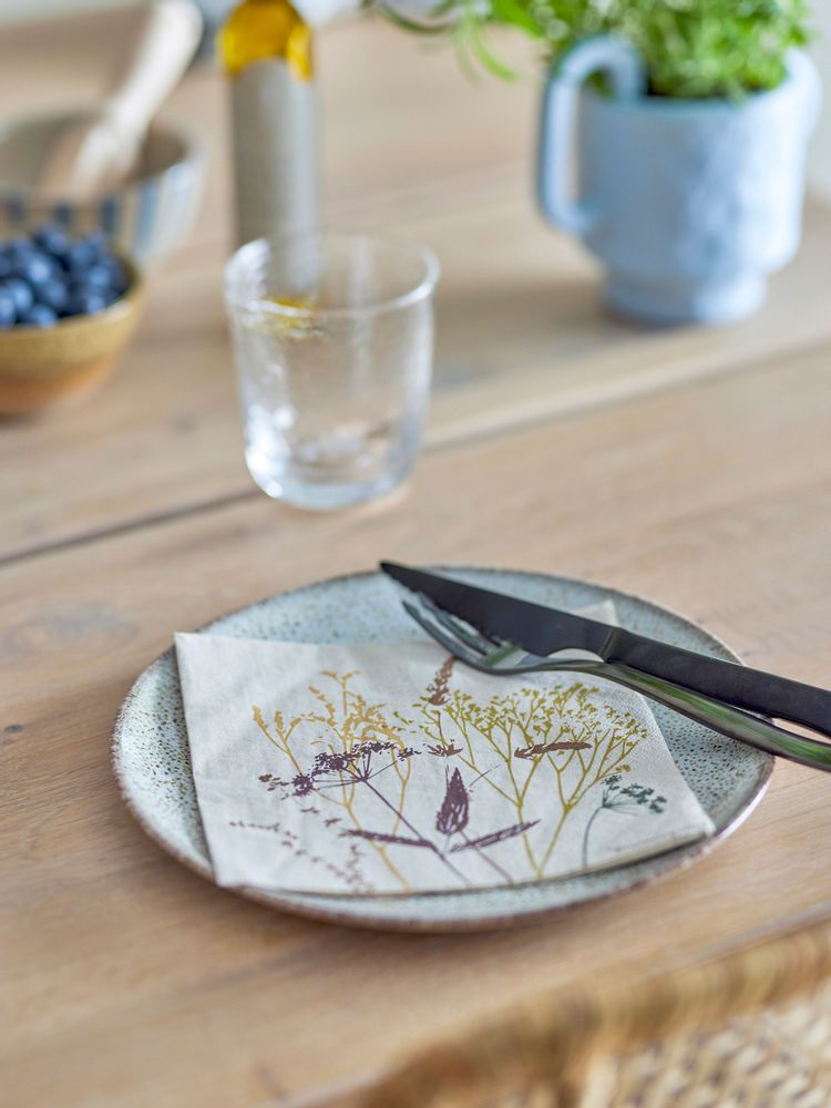 Serviettes - Sirri Serviette, Nature, FSC® Recycled, Papir Pack of 20 - BLOOMINGVILLE MULTIBRAND HOUSE