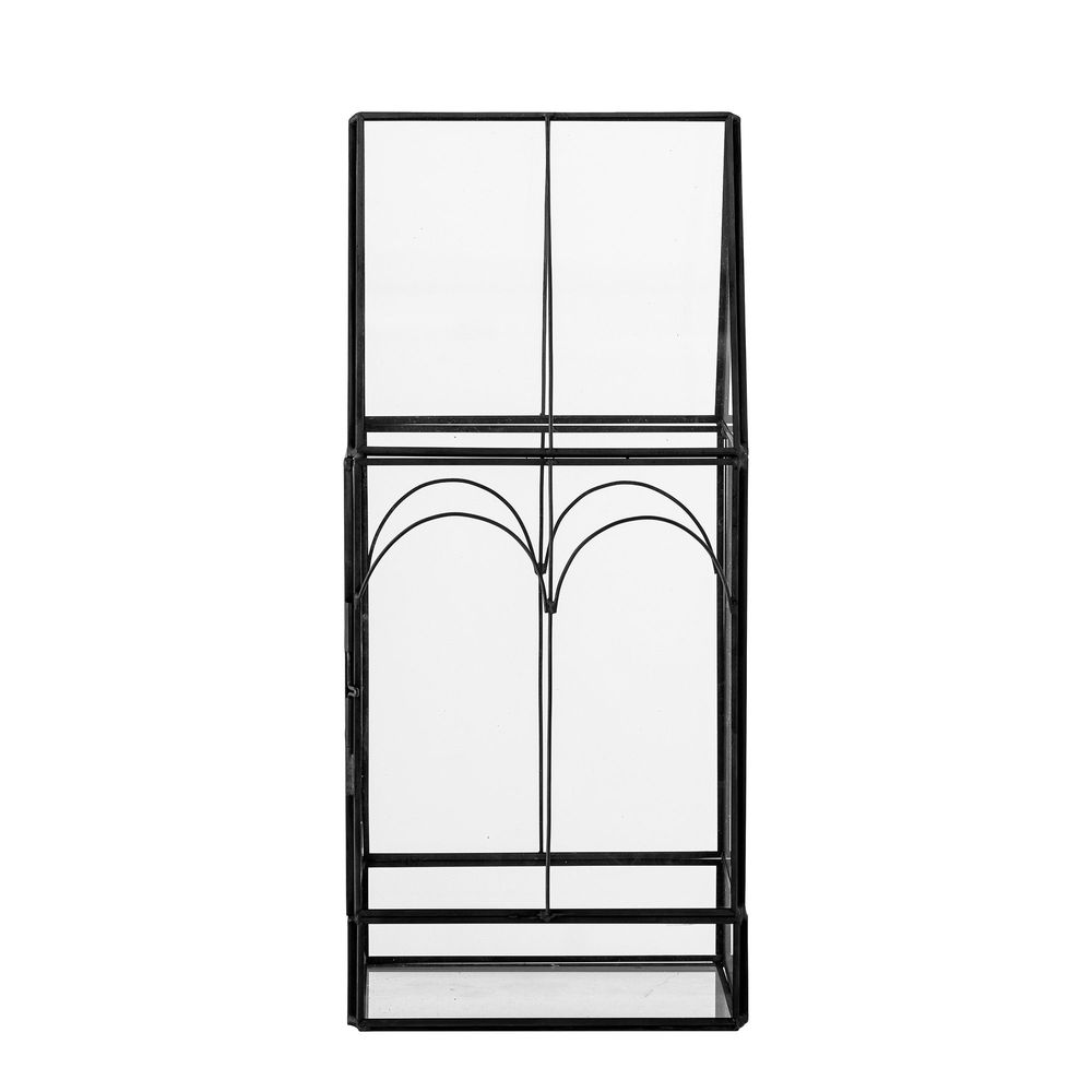 Boîtes de rangement - Ianto Boîte dÉaffichage, Noir, Verre - BLOOMINGVILLE MULTIBRAND HOUSE