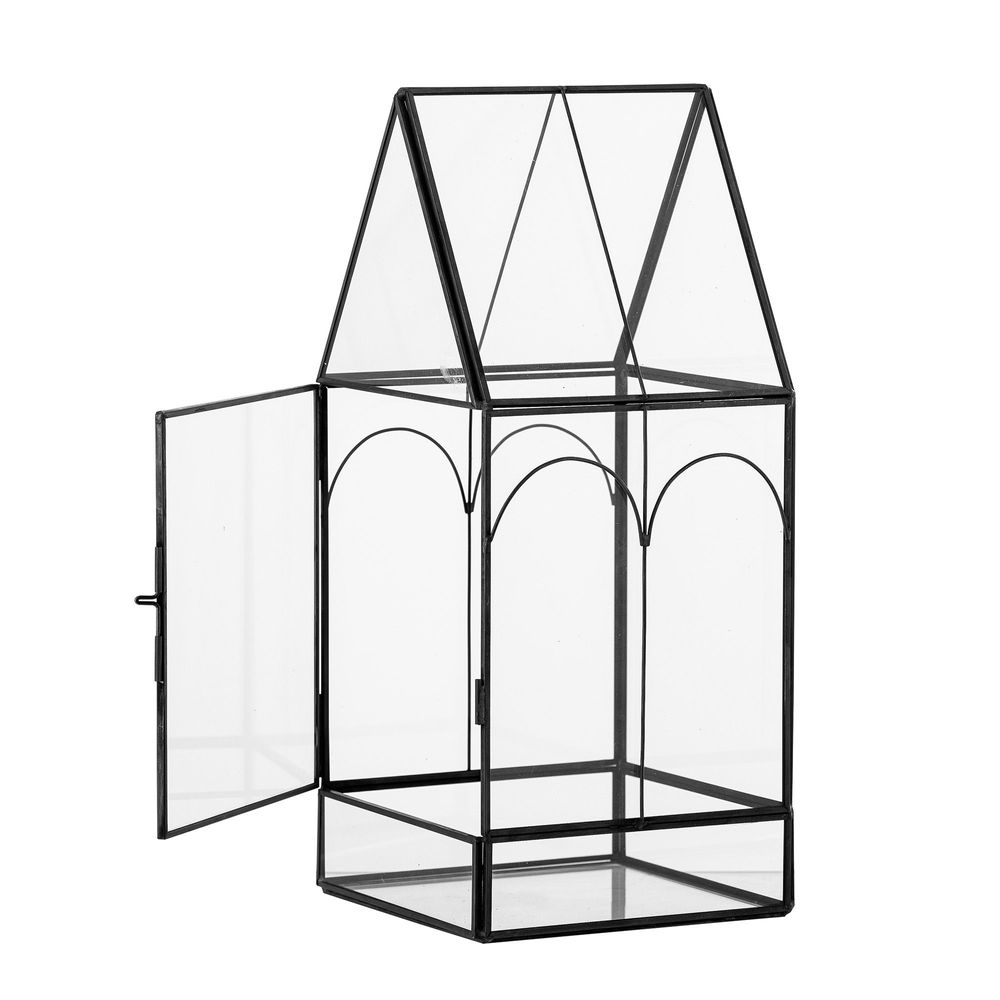 Boîtes de rangement - Ianto Boîte dÉaffichage, Noir, Verre - BLOOMINGVILLE MULTIBRAND HOUSE