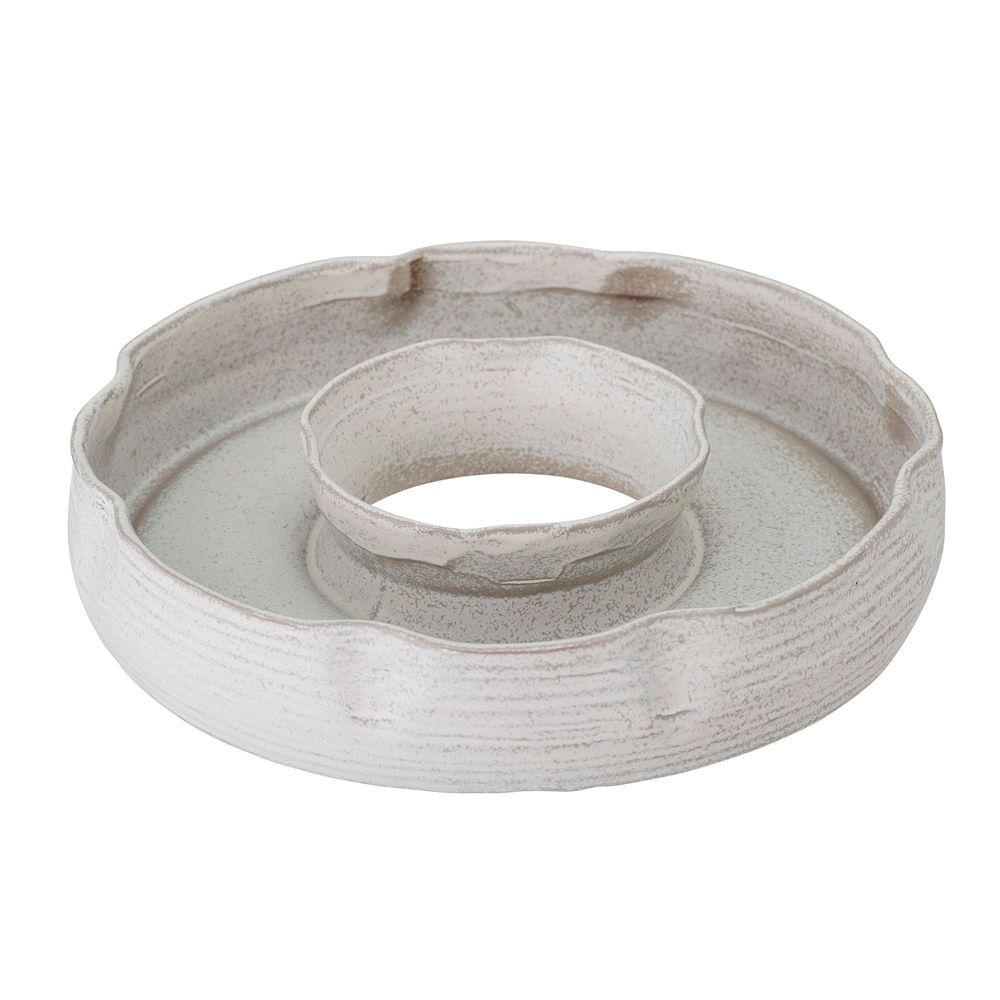 Trays - Leda Tray, Grey, Stoneware - BLOOMINGVILLE MULTIBRAND HOUSE
