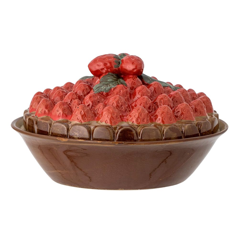 Kitchen utensils - Maehan Oven Dish w/Lid, Brown, Stoneware - CREATIVE COLLECTION
