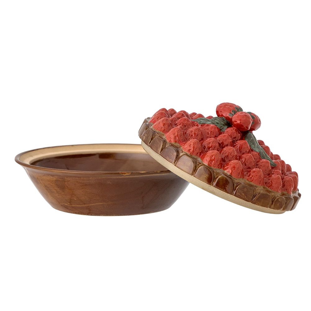 Kitchen utensils - Maehan Oven Dish w/Lid, Brown, Stoneware - CREATIVE COLLECTION