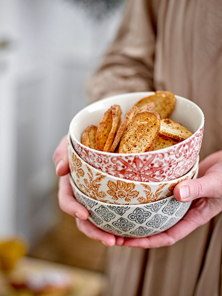 Bols - Genia Bol, Marron, Grès Set of 3 - BLOOMINGVILLE MULTIBRAND HOUSE