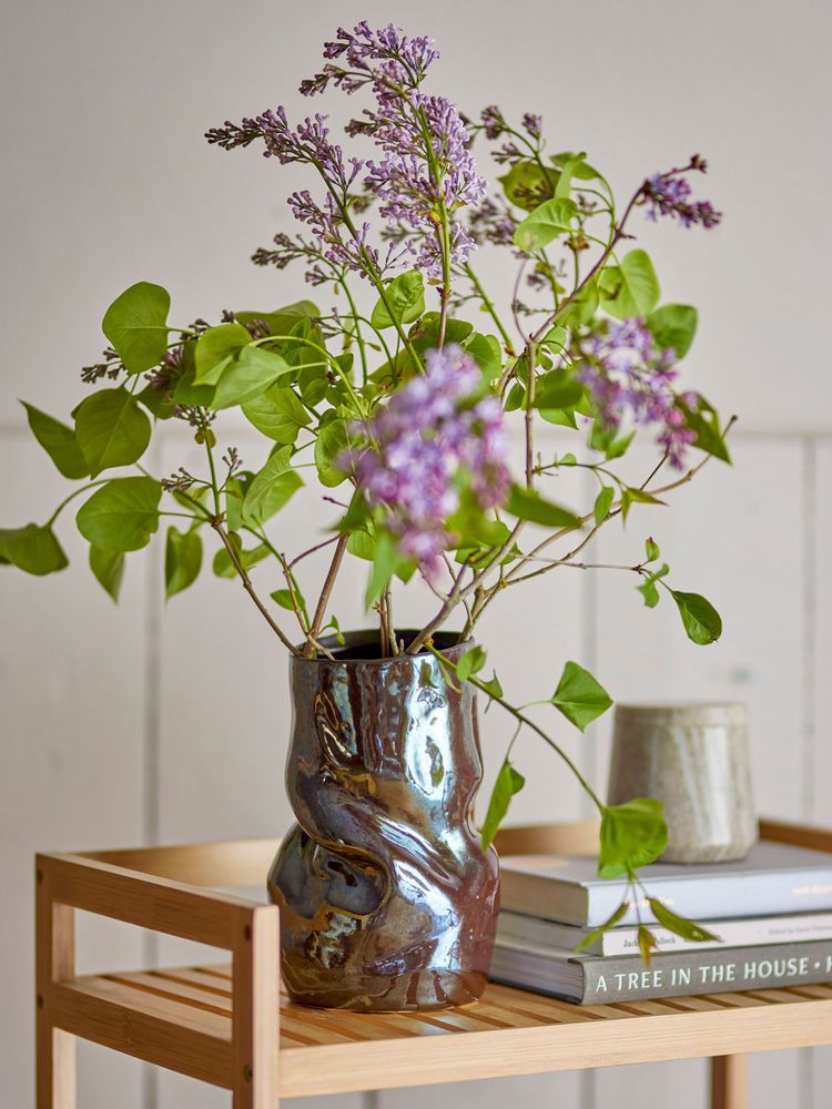 Vases - Apio Vase, Black, Stoneware  - BLOOMINGVILLE MULTIBRAND HOUSE