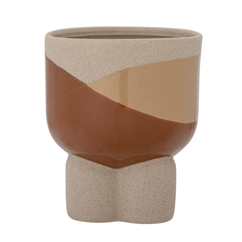 Flower pots - Iness Flowerpot, Brown, Stoneware  - CREATIVE COLLECTION