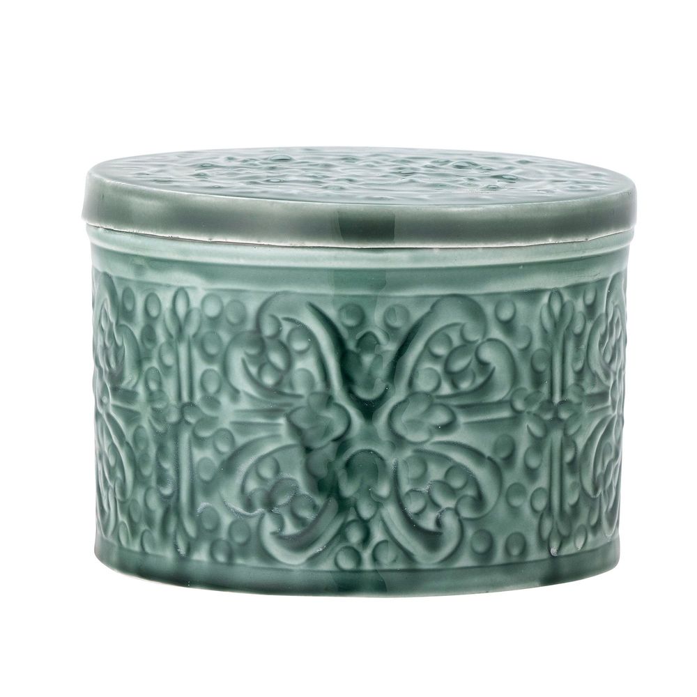 Boîtes de conservation - Ena Cruche avec couvercle , Verte, Métal - CREATIVE COLLECTION