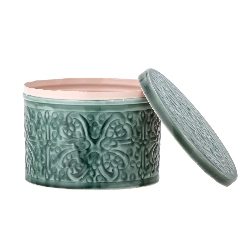 Boîtes de conservation - Ena Cruche avec couvercle , Verte, Métal - CREATIVE COLLECTION