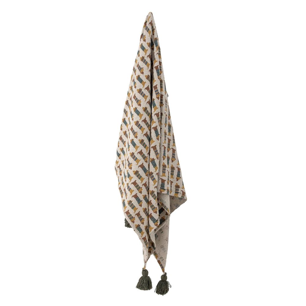 Plaids - Charlie Plaid, Marron, Coton recyclé - BLOOMINGVILLE MINI